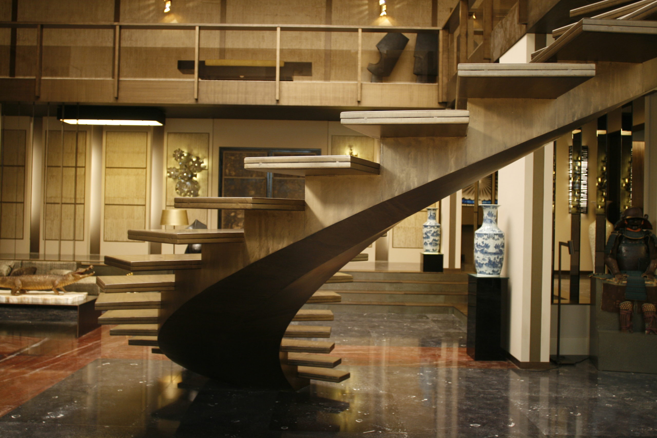Escalier design sur mesure pour villa